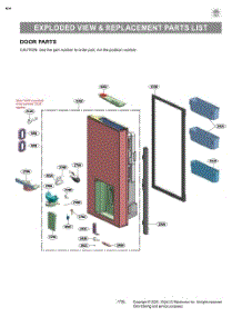 Door Parts parts for Lg Refrigerator LF29S8330S from AppliancePartsPros.com