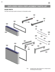 Exploded View & Replacement Parts List parts for Lg Refrigerator LF29S8330S from AppliancePartsPros.com