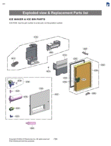 Ice Maker & Ice Bin Parts parts for Lg Refrigerator LF29S8365S from AppliancePartsPros.com