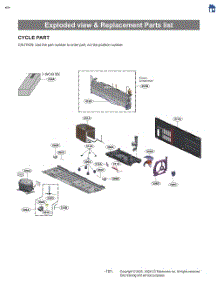 Exploded View & Replacement Parts List parts for Lg Refrigerator LF30H8210S from AppliancePartsPros.com