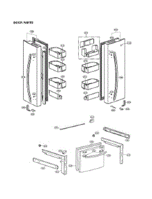Door Parts parts for Lg Refrigerator LFC24770ST/03 from AppliancePartsPros.com