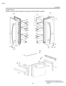 Door Parts parts for Lg Refrigerator LFC24786SD from AppliancePartsPros.com