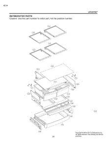 Refrigerator Parts parts for Lg Refrigerator LFC24786SD from AppliancePartsPros.com