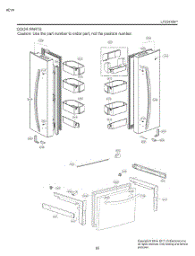 Door Parts parts for Lg Refrigerator LFC24786ST from AppliancePartsPros.com