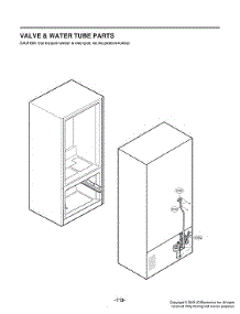 Valve & Water Tube Parts parts for Lg Refrigerator LFCS27596S/01 from AppliancePartsPros.com