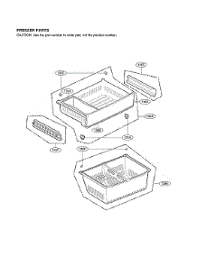 Freezer Parts parts for Lg Refrigerator LFCS27596S/08 from AppliancePartsPros.com