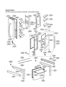 Door Parts parts for Lg Refrigerator LFCS27596S/08 from AppliancePartsPros.com