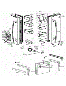 Door Parts parts for Lg Refrigerator LFD22786SB from AppliancePartsPros.com