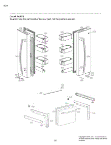 Door Parts parts for Lg Refrigerator LFNS22520D from AppliancePartsPros.com