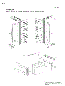 Door Parts parts for Lg Refrigerator LFNS22520S from AppliancePartsPros.com