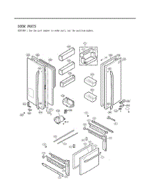Door Parts parts for Lg Refrigerator LFX25973D from AppliancePartsPros.com