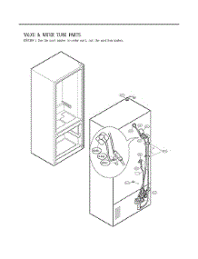 Valve & Water Tube Parts parts for Lg Refrigerator LFX25973D from AppliancePartsPros.com