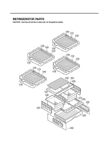Refrigerator Parts parts for Lg Refrigerator LFX25973D from AppliancePartsPros.com