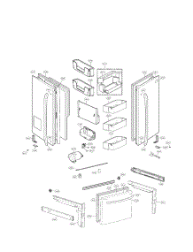 Door Parts parts for Lg Refrigerator LFX25978ST from AppliancePartsPros.com