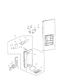 Dispenser Parts parts for Lg Refrigerator LFX25978ST from AppliancePartsPros.com