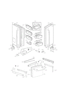 Door Parts parts for Lg Refrigerator LFX25991ST02 from AppliancePartsPros.com