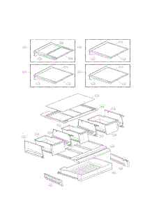 Refrigerator Parts parts for Lg Refrigerator LFX25991ST02 from AppliancePartsPros.com