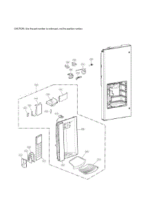 Dispenser Parts parts for Lg Refrigerator LFX28968ST from AppliancePartsPros.com