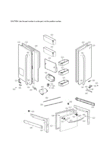 Door Parts parts for Lg Refrigerator LFX28968ST from AppliancePartsPros.com