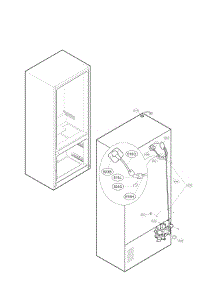 Valve And Water Tube parts for Lg Refrigerator LFX28968SW from AppliancePartsPros.com