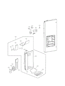 Dispenser Parts parts for Lg Refrigerator LFX28968SW from AppliancePartsPros.com