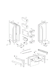Door Parts parts for Lg Refrigerator LFX28968SW from AppliancePartsPros.com