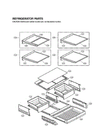 Refrigerator Parts parts for Lg Refrigerator LFX31915ST/00 from AppliancePartsPros.com