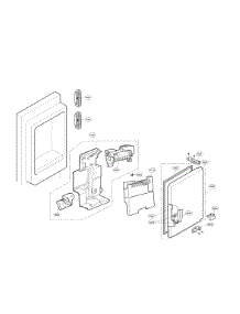 Icemaker & Ice Bin Parts parts for Lg Refrigerator LFX31925SB/04 from AppliancePartsPros.com
