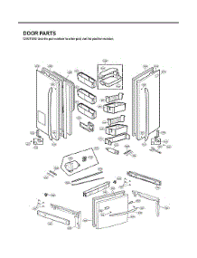 Door Parts parts for Lg Refrigerator LFX31995ST/01 from AppliancePartsPros.com