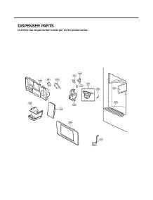 Dispenser Parts parts for Lg Refrigerator LFX31995ST/01 from AppliancePartsPros.com