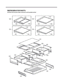 Refrigerator Parts parts for Lg Refrigerator LFX31995ST/01 from AppliancePartsPros.com