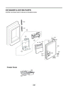 Ice Maker & Ice Bin Parts parts for Lg Refrigerator LFXC22526D/02 from AppliancePartsPros.com