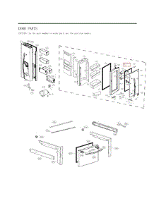 Door Parts parts for Lg Refrigerator LFXS26566M from AppliancePartsPros.com
