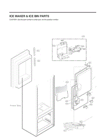 Ice Maker & Ice Bin Parts parts for Lg Refrigerator LFXS26566M from AppliancePartsPros.com