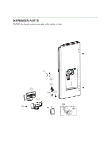 Dispenser Parts parts for Lg Refrigerator LFXS26566S from AppliancePartsPros.com