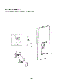 Dispenser Parts parts for Lg Refrigerator LFXS26972S from AppliancePartsPros.com