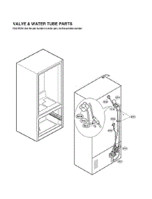 Valve & Water Tube Parts parts for Lg Refrigerator LFXS28596M/01 from AppliancePartsPros.com
