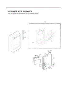 Ice Maker & Ice Bin Parts parts for Lg Refrigerator LFXS30727S from AppliancePartsPros.com