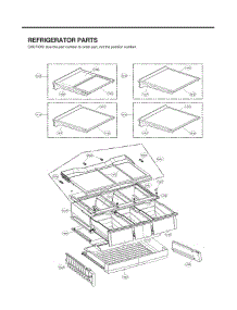 Section 3 parts for Lg Refrigerator LFXS30786S from AppliancePartsPros.com