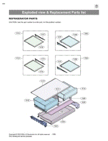 Refrigerator Parts parts for Lg Refrigerator LHFS28XBD from AppliancePartsPros.com