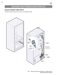 Valve & Water Tube Parts parts for Lg Refrigerator LHFS28XBD from AppliancePartsPros.com