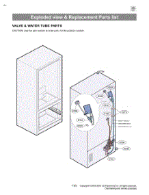 Valve & Water Tube Parts parts for Lg Refrigerator LHFS28XBS from AppliancePartsPros.com