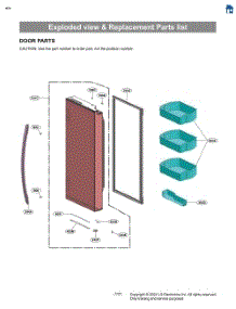 Door Parts parts for Lg Refrigerator LL31H6530S from AppliancePartsPros.com
