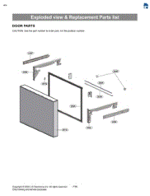 Exploded View & Replacement Parts List parts for Lg Refrigerator LL31H6530S from AppliancePartsPros.com
