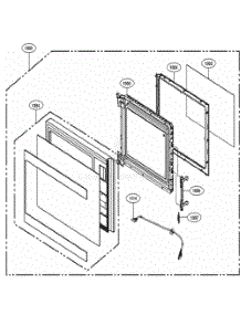 Door Parts parts for Lg Microwave LMC1575BD from AppliancePartsPros.com