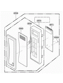 Control Parts parts for Lg Microwave LMH1017CVW from AppliancePartsPros.com