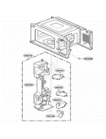 Latch Board Parts parts for Lg Microwave LMH1017CVW from AppliancePartsPros.com