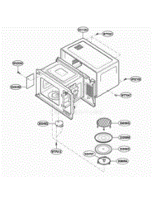 Oven Cavity Parts parts for Lg Microwave LMH1017CVW from AppliancePartsPros.com