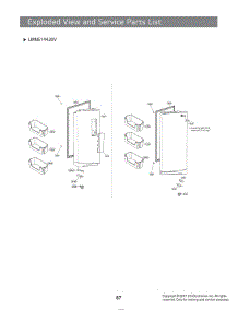 Section 3 parts for Lg Refrigerator LMNS14420V from AppliancePartsPros.com