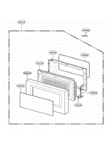 Door Parts parts for Lg Range LMS1243SS from AppliancePartsPros.com